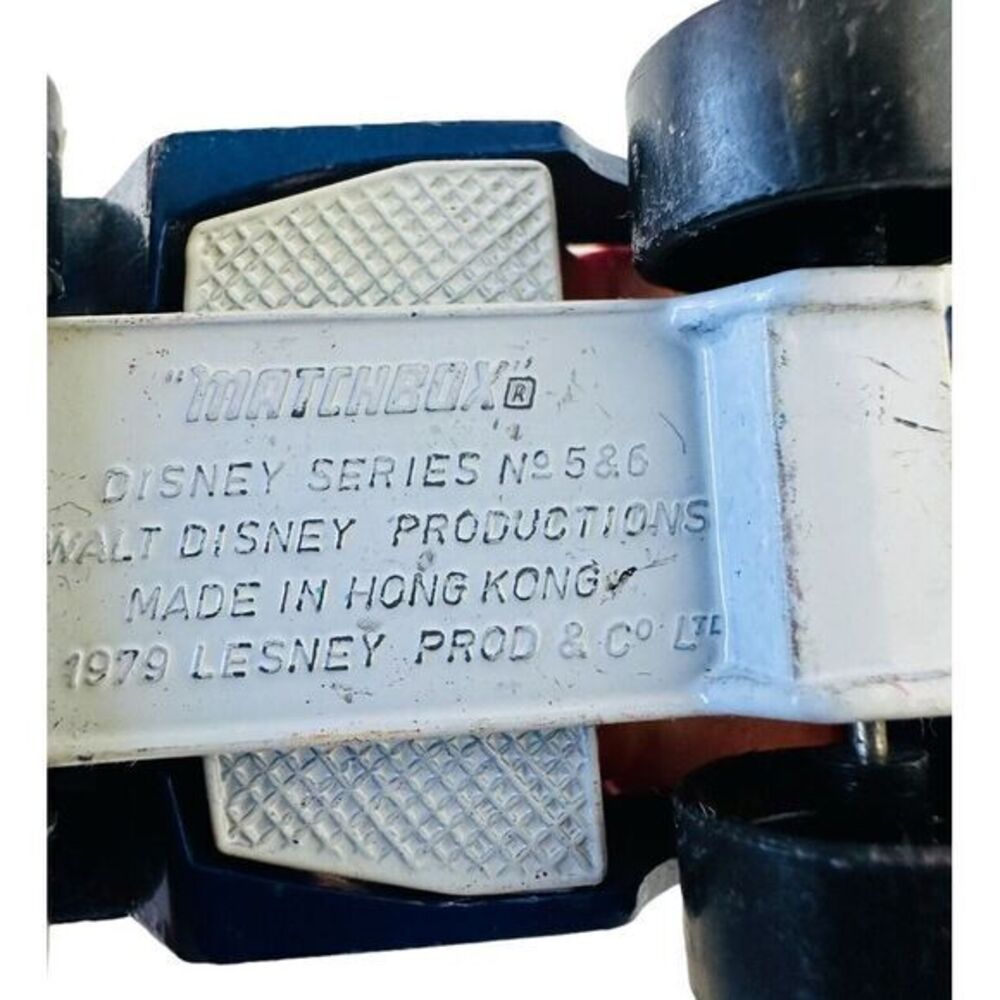 Matchbox Lesney Disney Series #3 Goofy #586 Mickey's Mouse Mail Jeep Blue 1979 - Picture 10 of 16